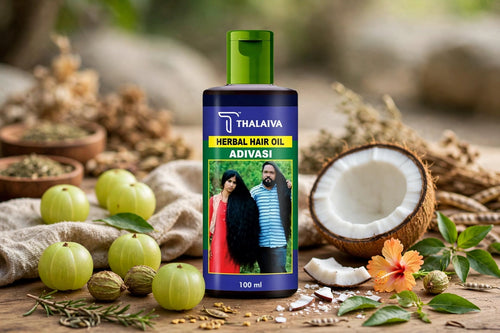 Adivasi Herbal Hair Oil - Thalaiva Natural Hair Nourishing Oil 100ml | For Shiny & Smooth Hair Look